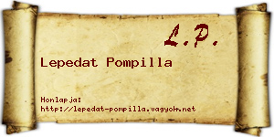 Lepedat Pompilla névjegykártya